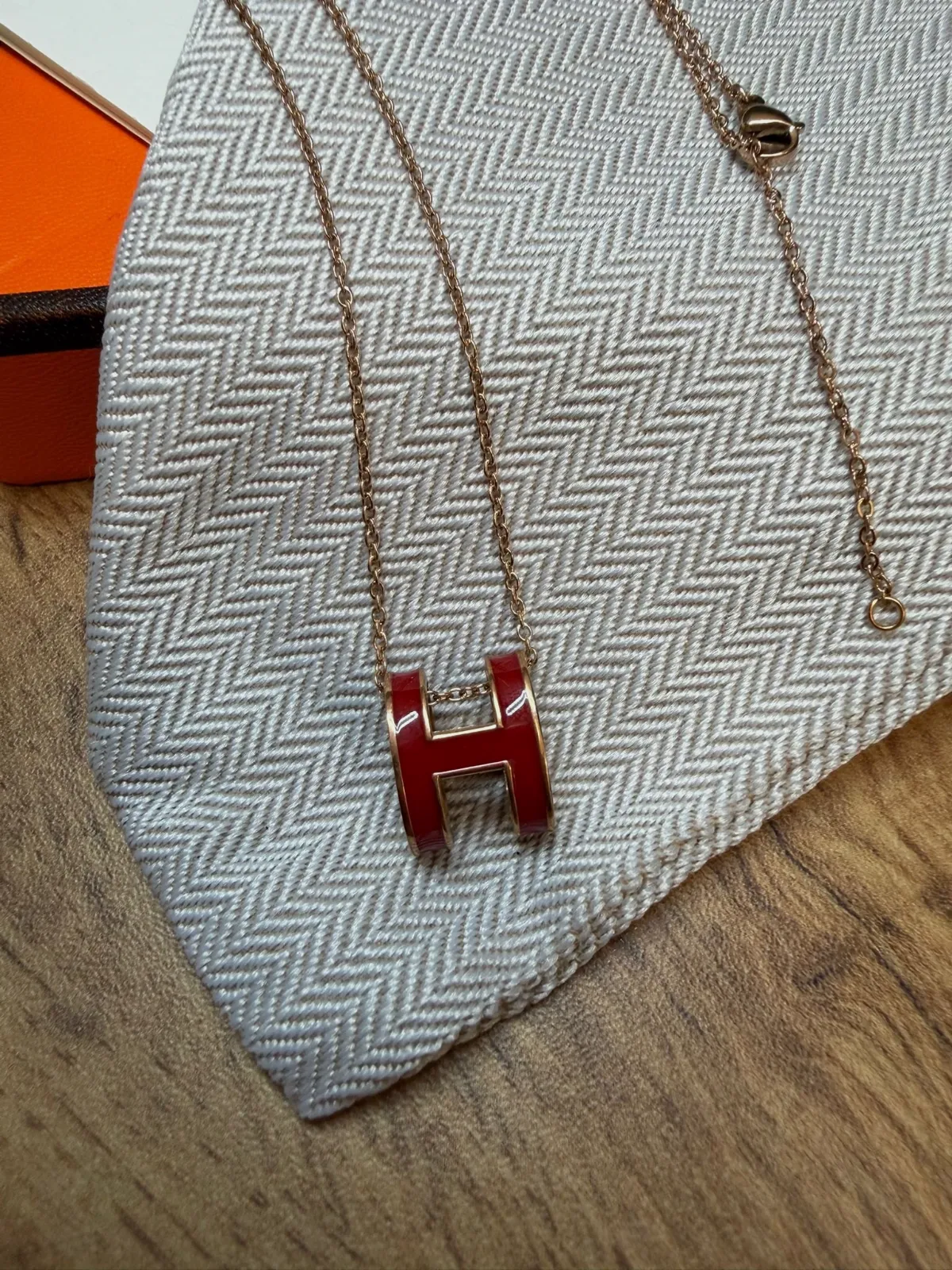 Pendentif Collier Hermès Pop H Rouge – Hermès – taille Taille unique 6