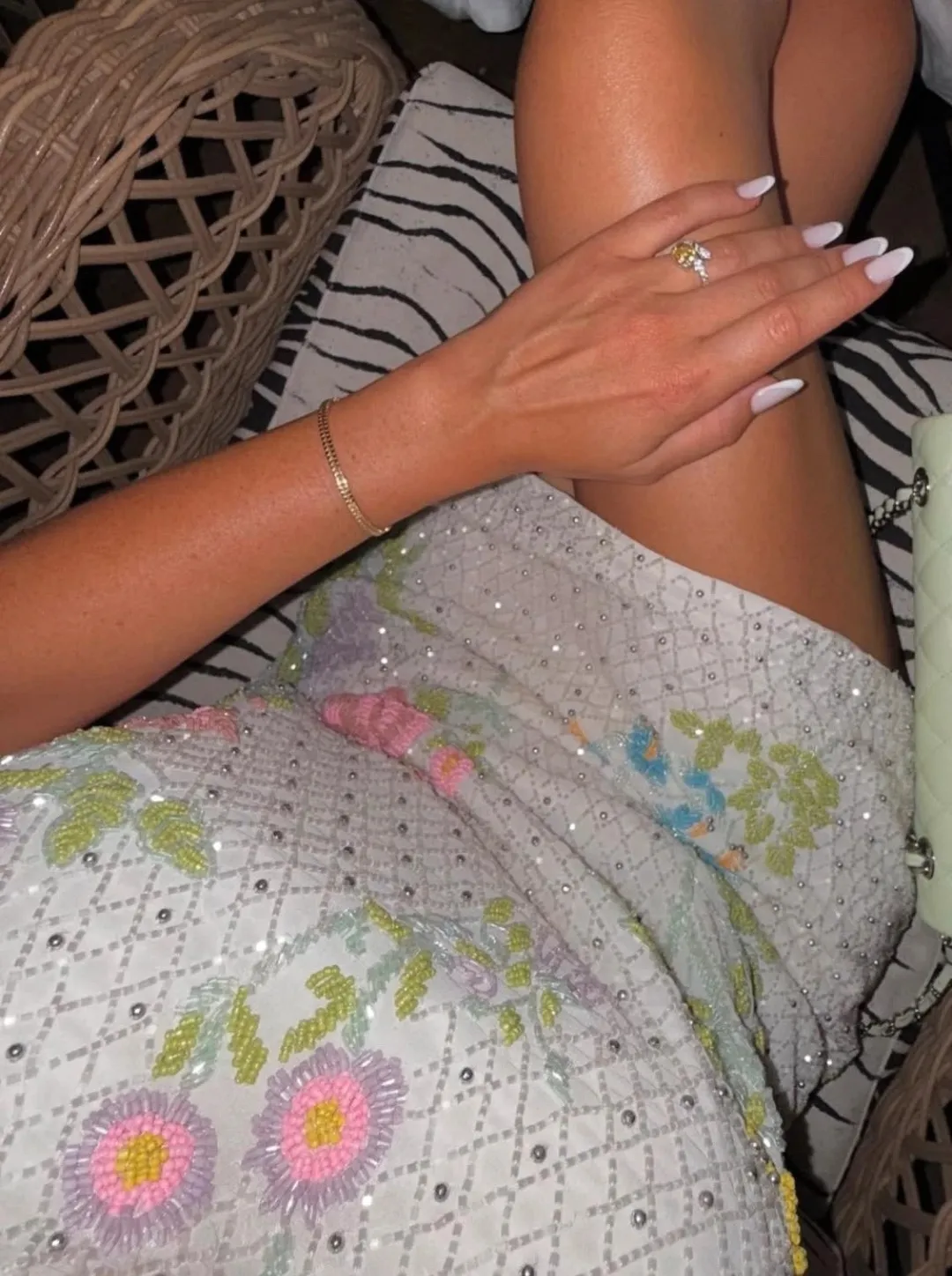 Floral White Tank Top Summer Dress 2