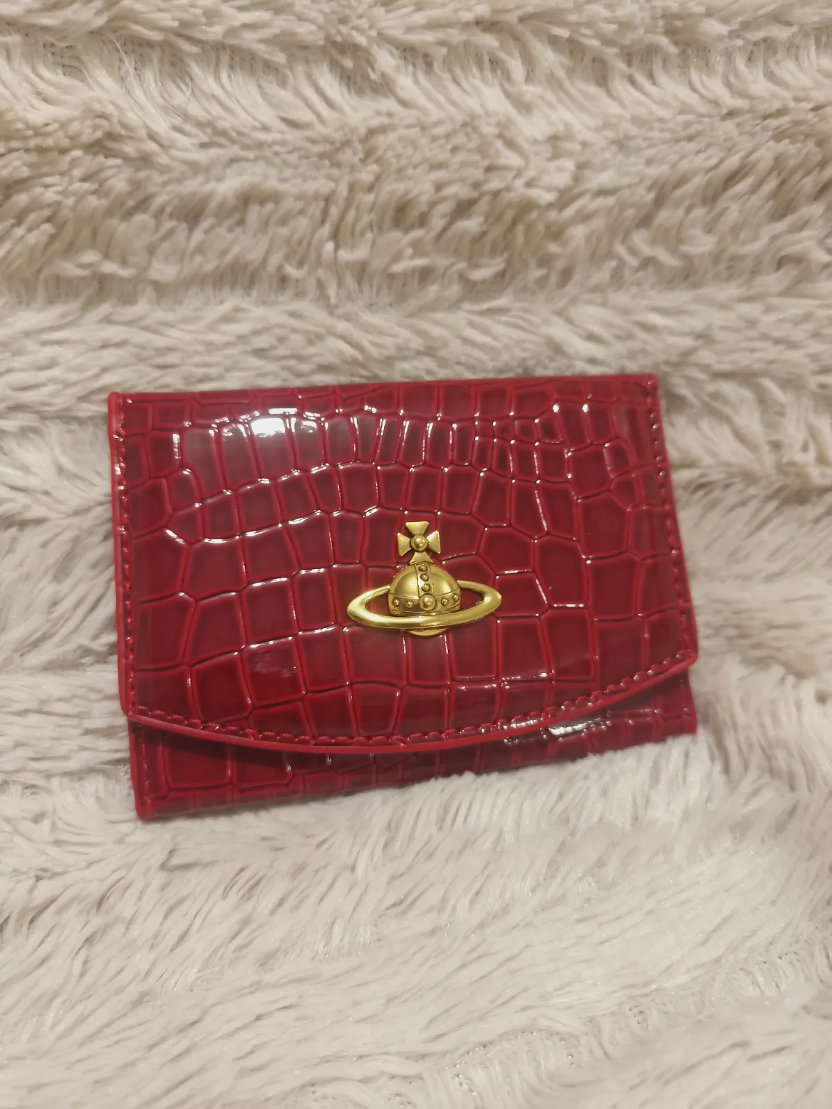 Portefeuille Vivienne Westwood en cuir verni rouge – Vivienne Westwood – taille Taille unique 3
