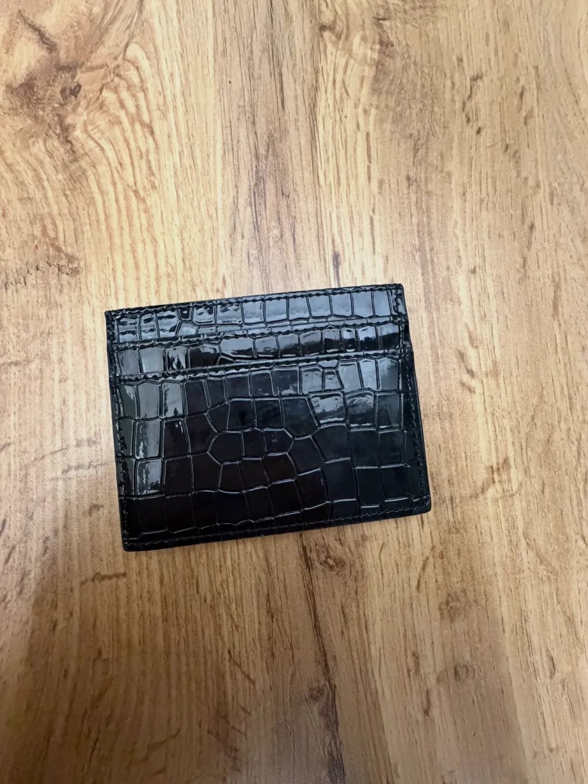 Porte-cartes Vivienne Westwood effet crocodile noir – Vivienne Westwood – taille Taille unique 3