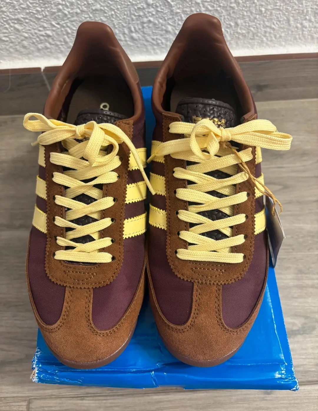 Adidas sneaker vintage marron jaune bleu 3