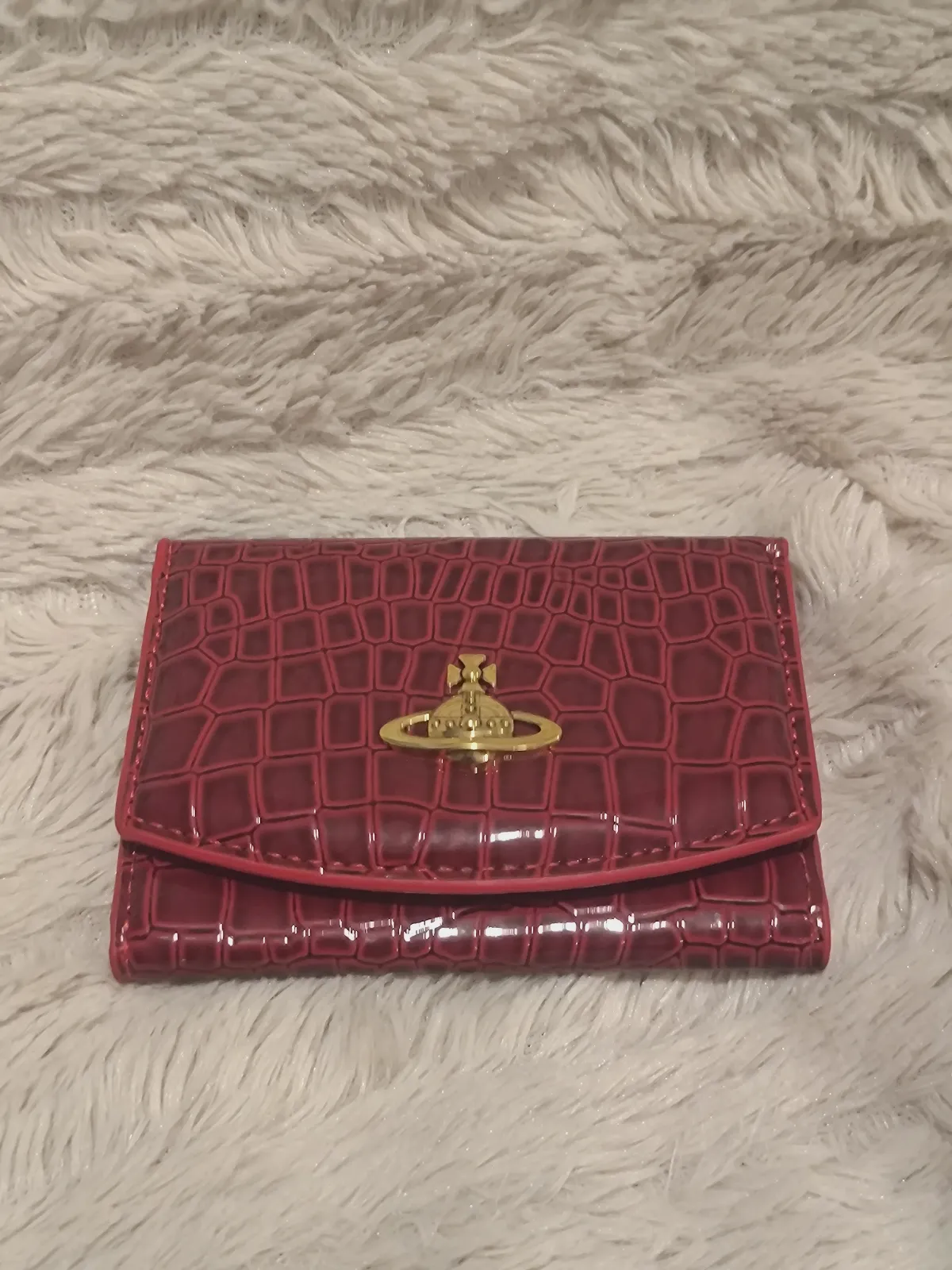 Portefeuille Vivienne Westwood en cuir verni rouge – Vivienne Westwood – taille Taille unique 8