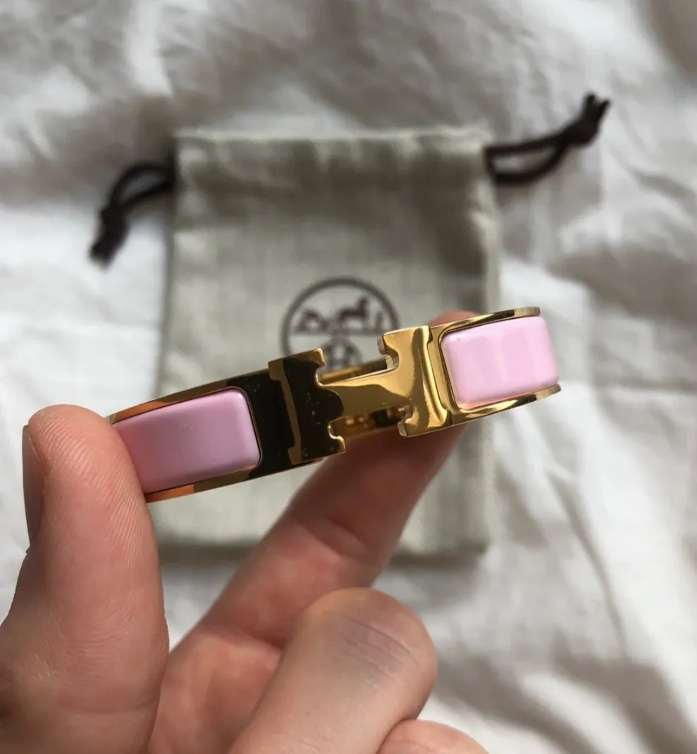 Bracelet Hermès Clic H - GM Or Rose 6