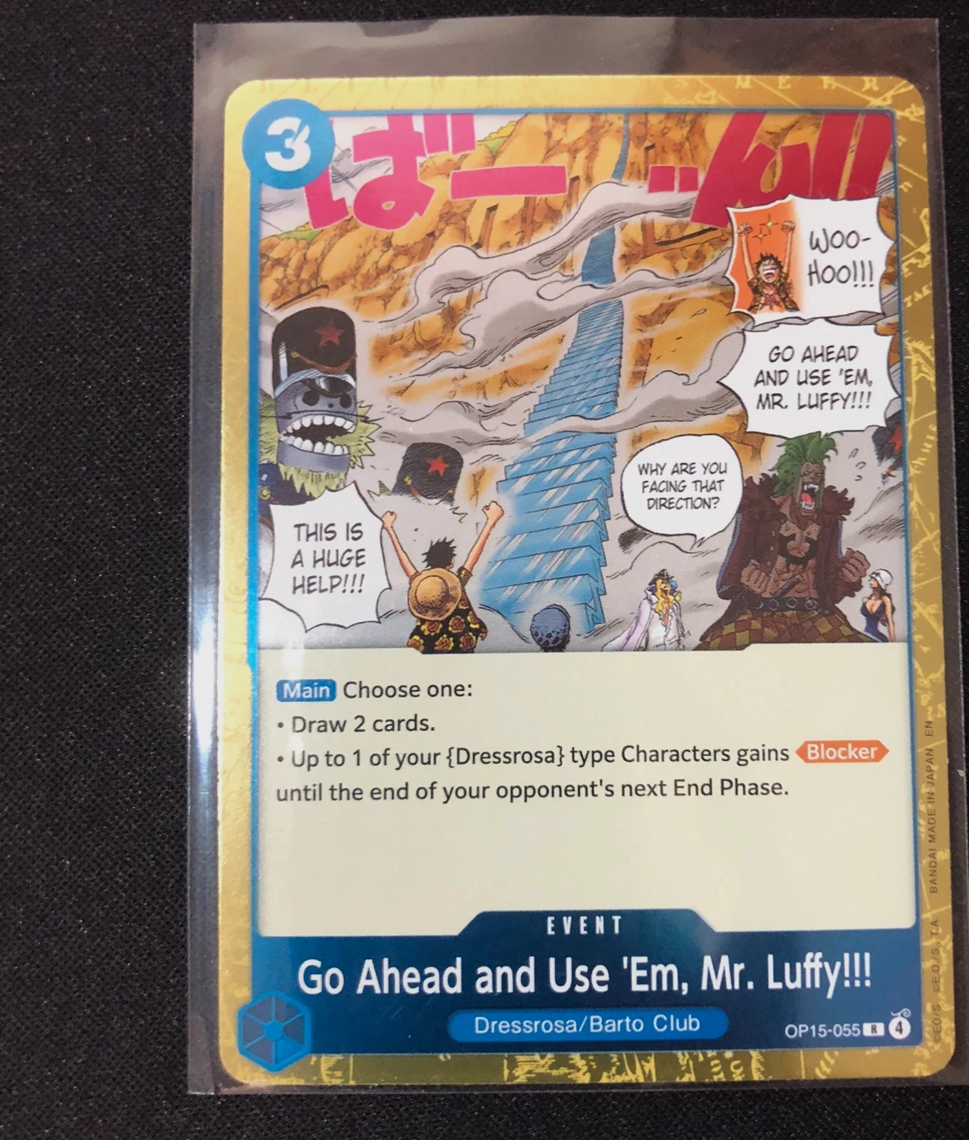 Go Ahead and Use 'Em, Mr. Luffy! OP15-055 Rare Event