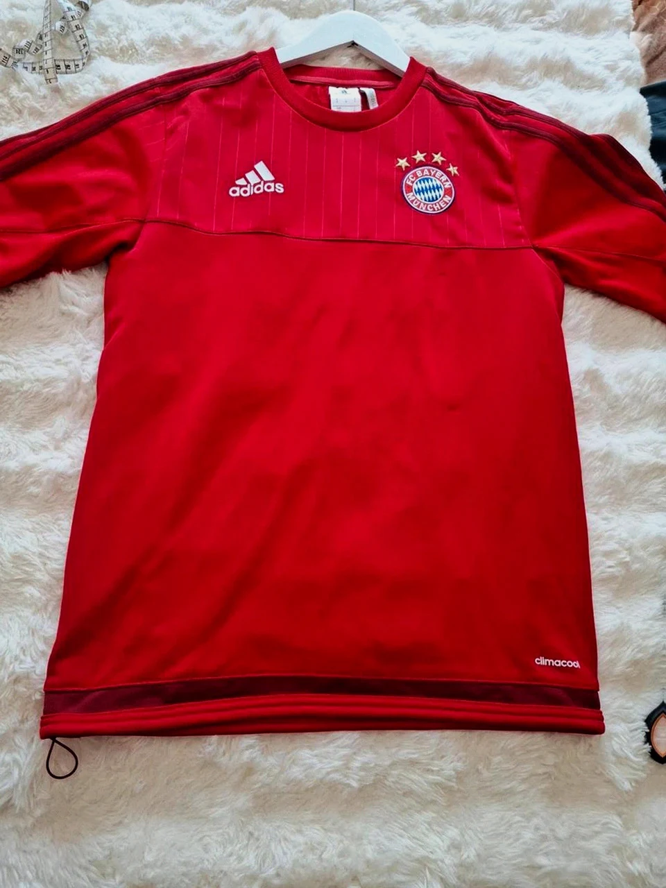 Sweat Rouge d'Entraînement Adidas FC Bayern Munich (Saison 2015/2016) - Taille S