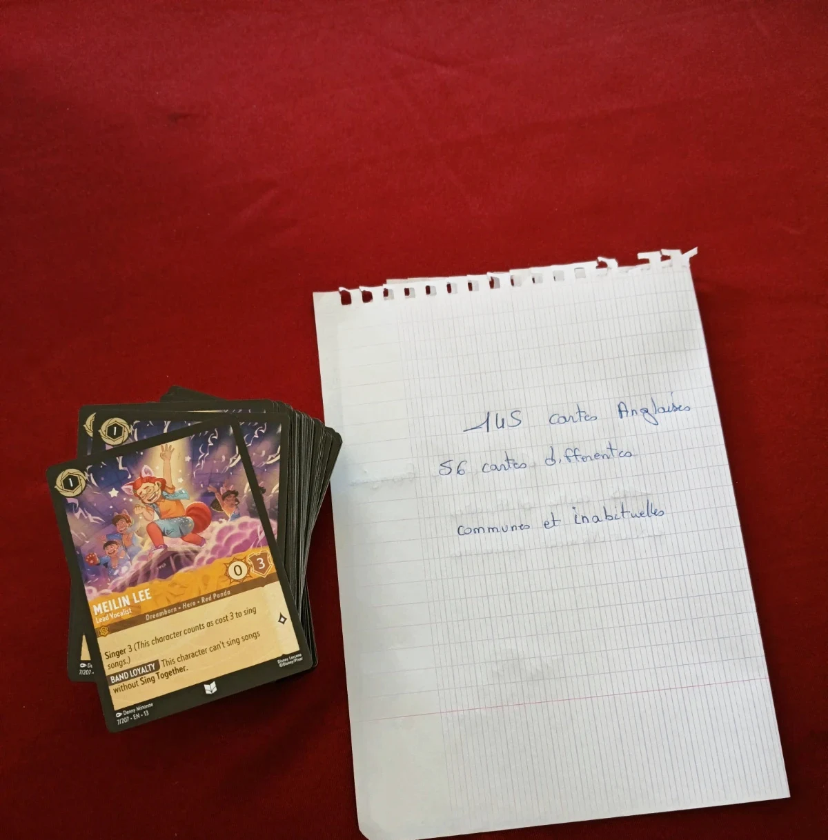 Lot de cartes anglaise chapitre 13 Lorcana