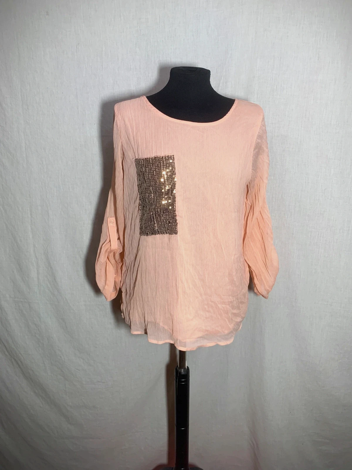 Blusa Coral de Mangas 3/4 | Coral 3/4 Sleeve Blouse | Almatrichi