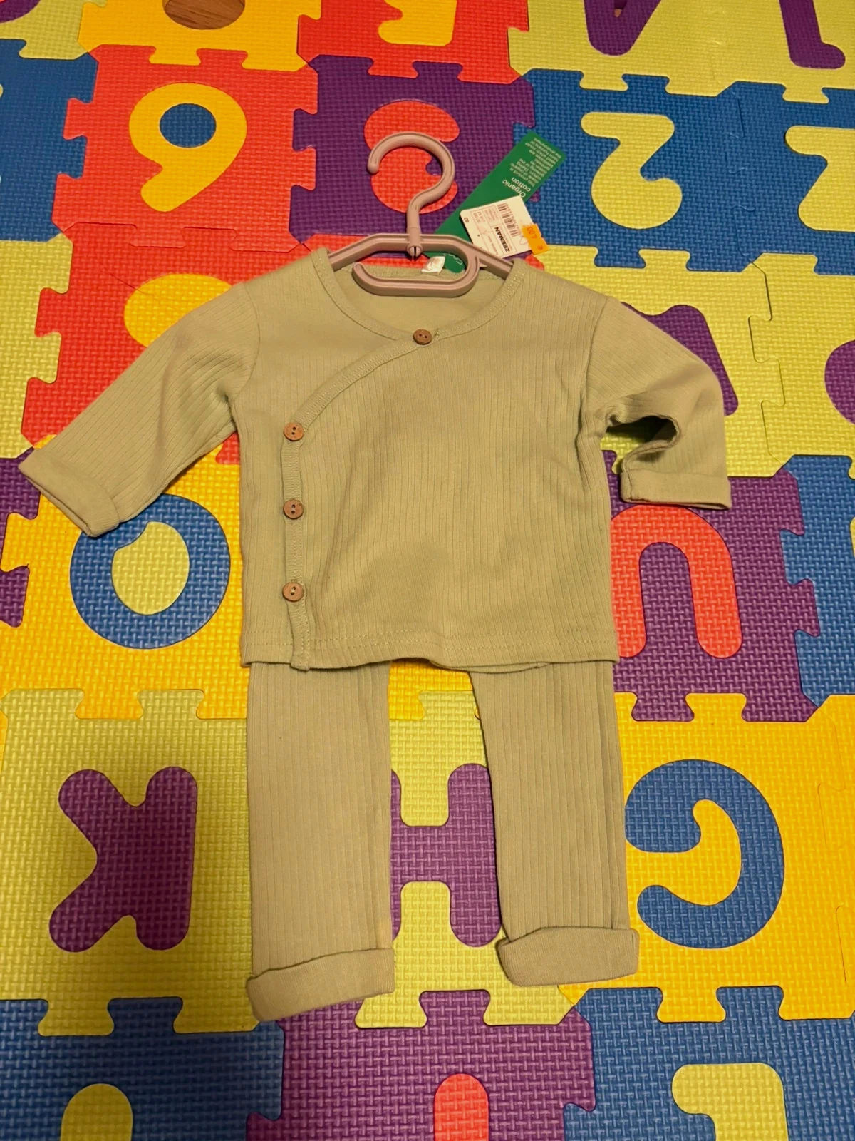 Ensemble bebe en coton bio – Zeeman – taille 3-6 mois / 62 cm