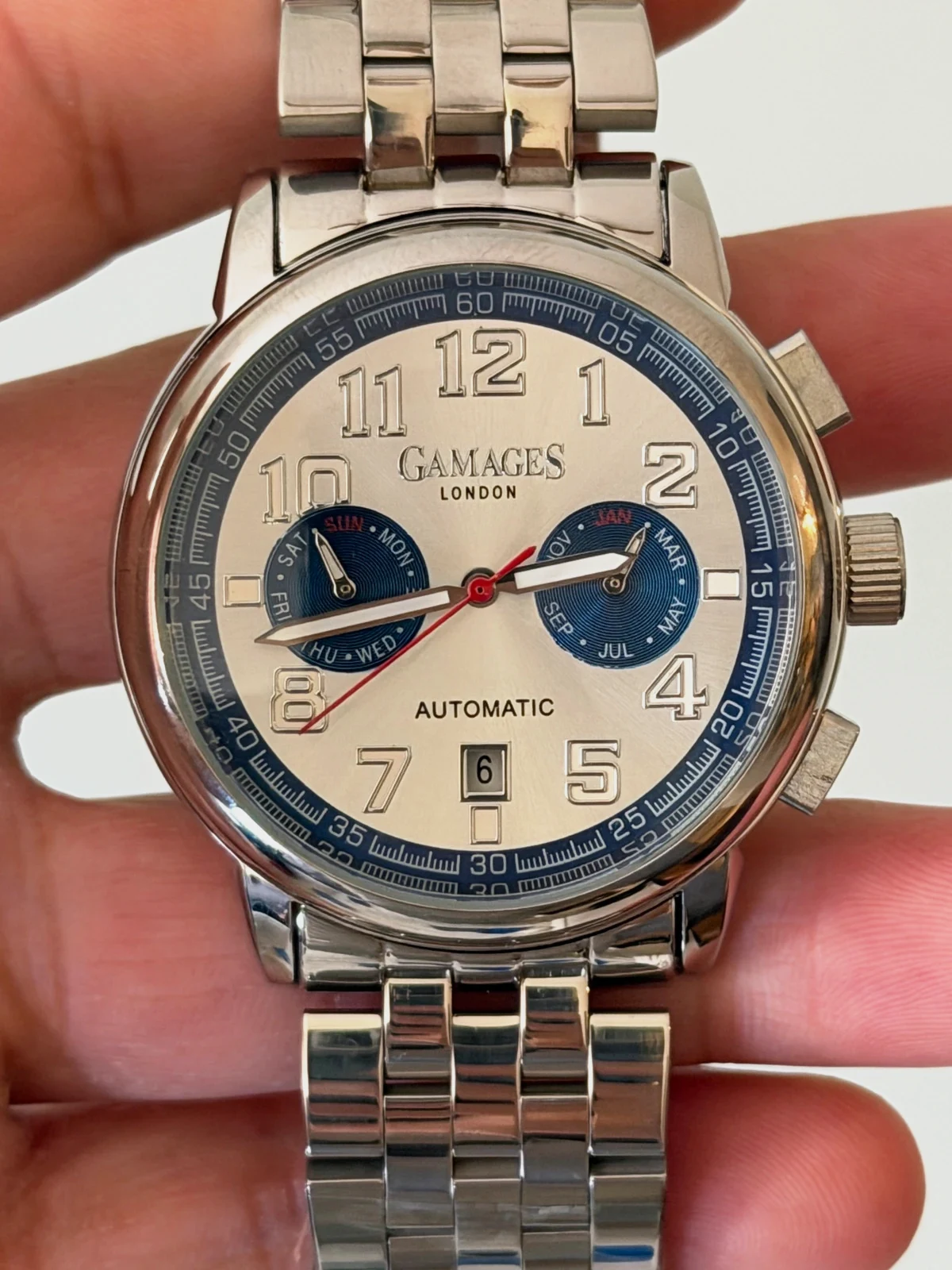 Montre Automatique Gamages London Triple Date – Neuve