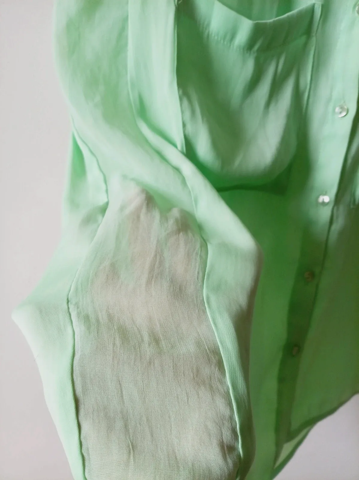Camisa sin mangas verde agua pastel Bershka Size M – Bershka – taille M / 38 / 10 5