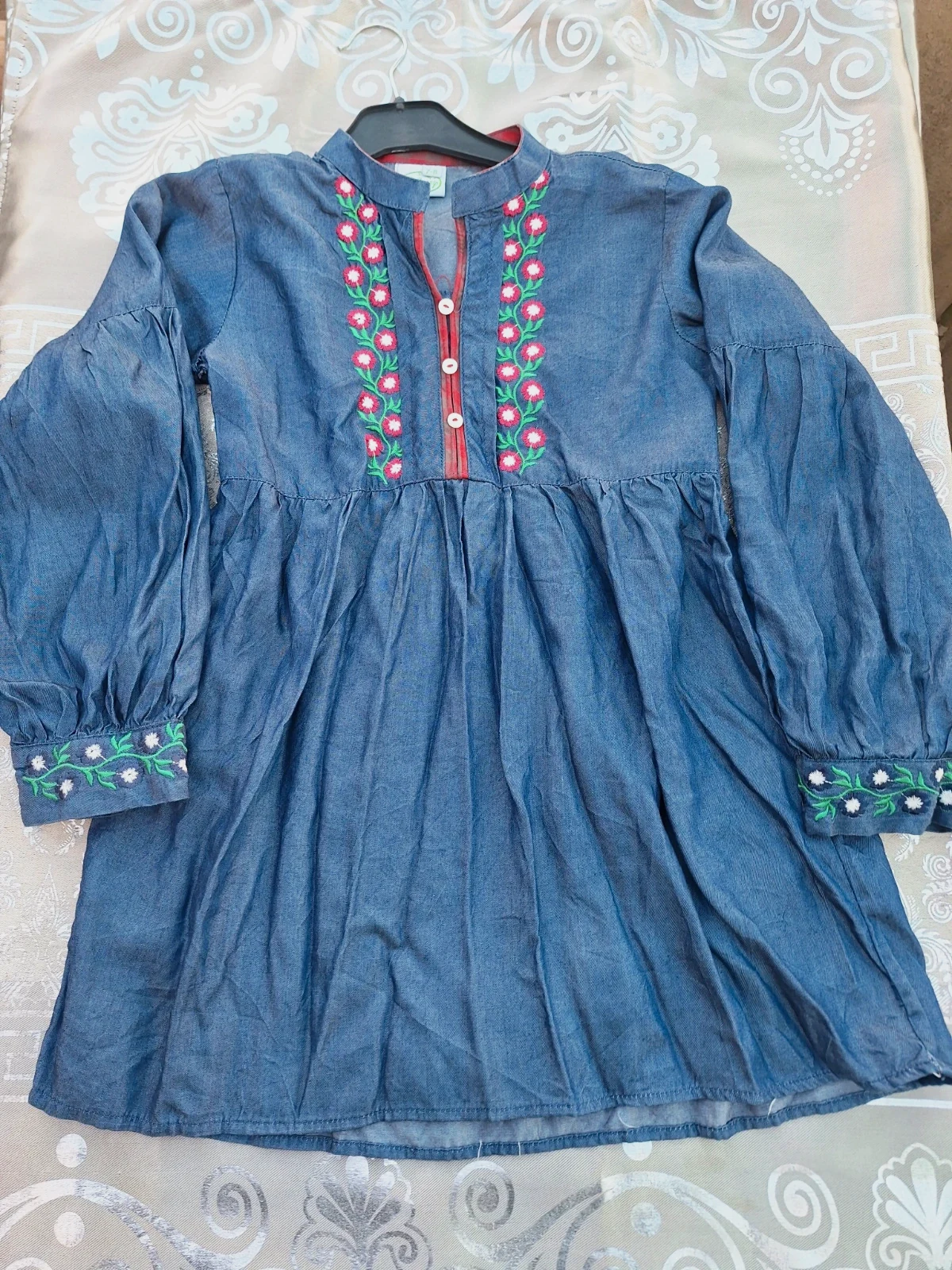 Denim top for girls