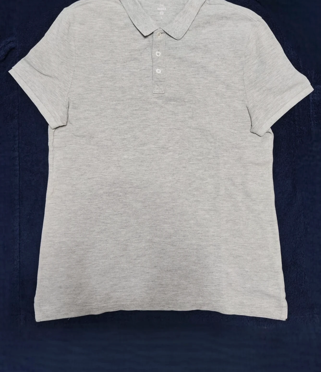 Polo the basics gris chiné - taille L