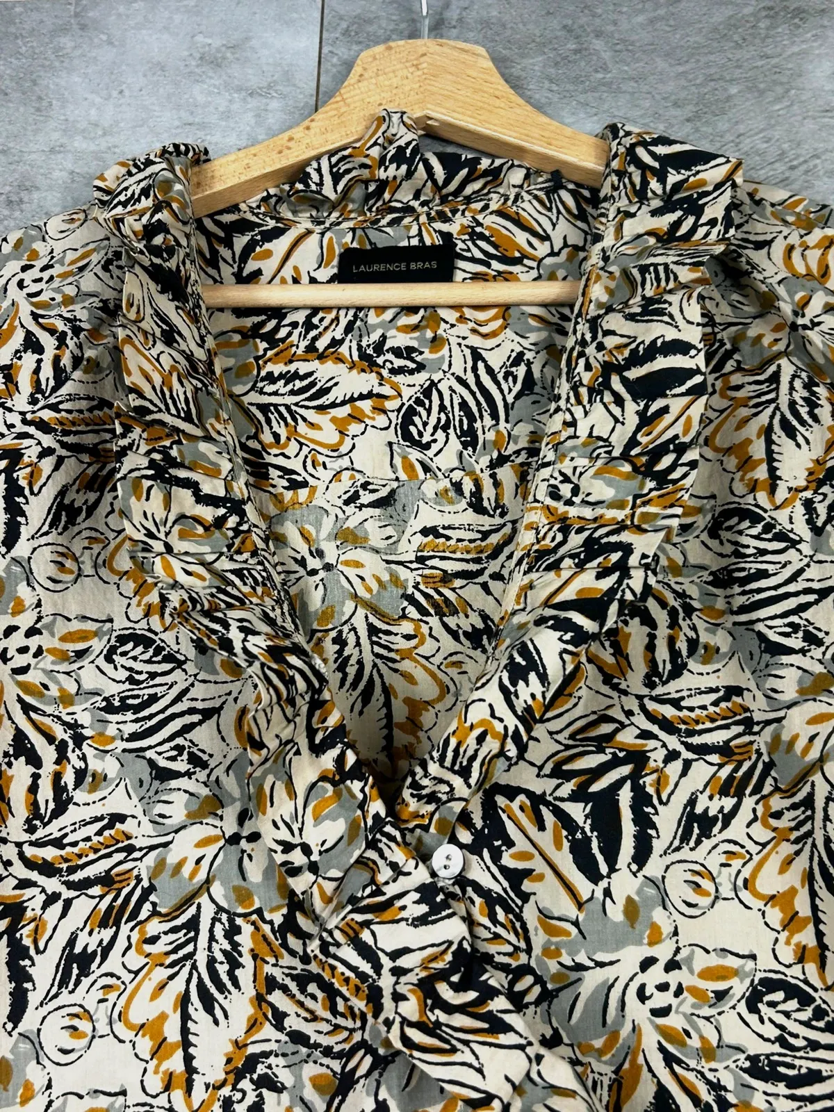 Laurence Bras femme blouse taille 1 38 coton floral volants bohème oversize multicolore – Laurence Bras – taille M / 38 / 10 3