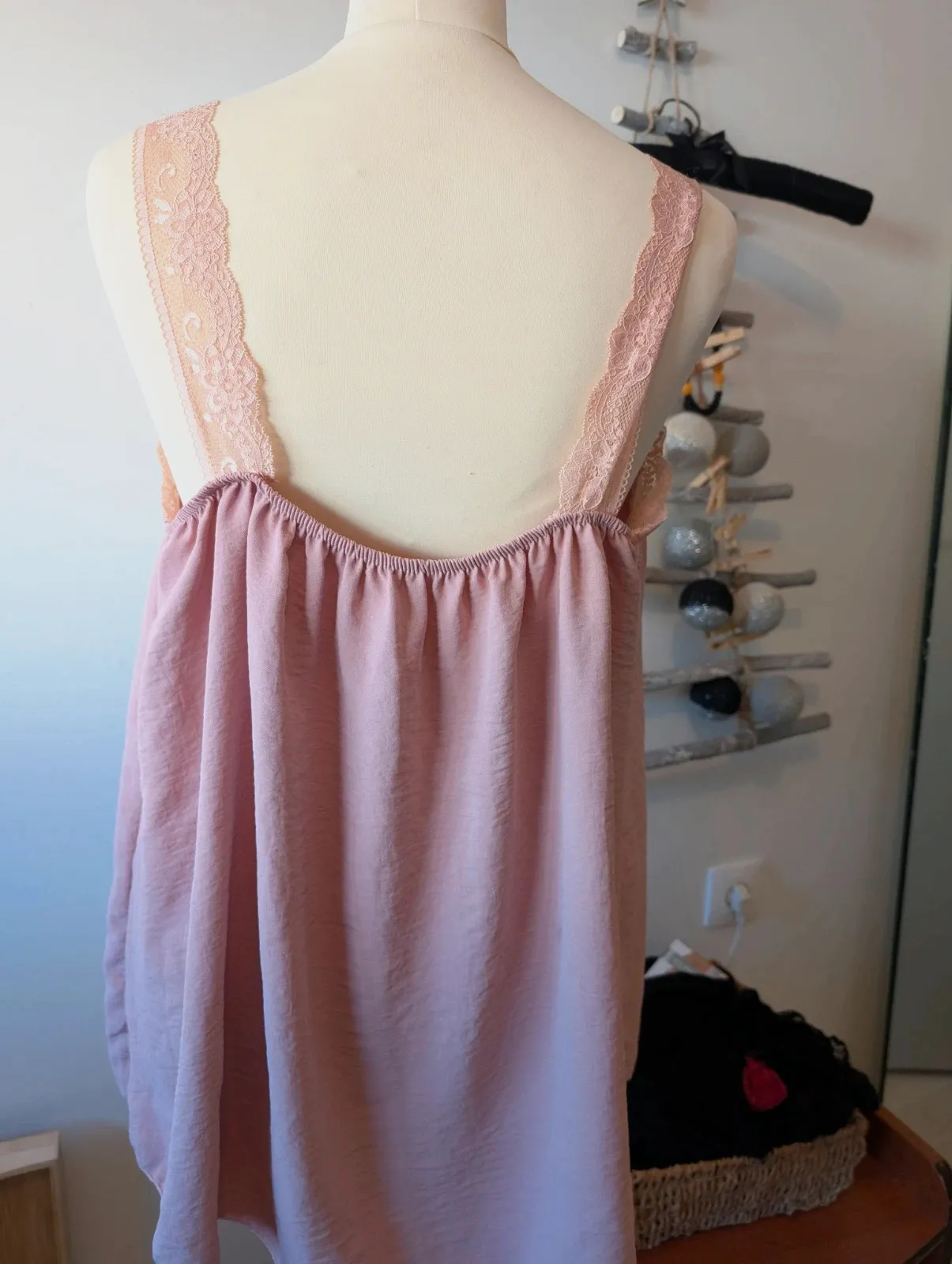 Débardeur / bustier / tunique été rose / saumon Taille Unique – taille Taille unique 5