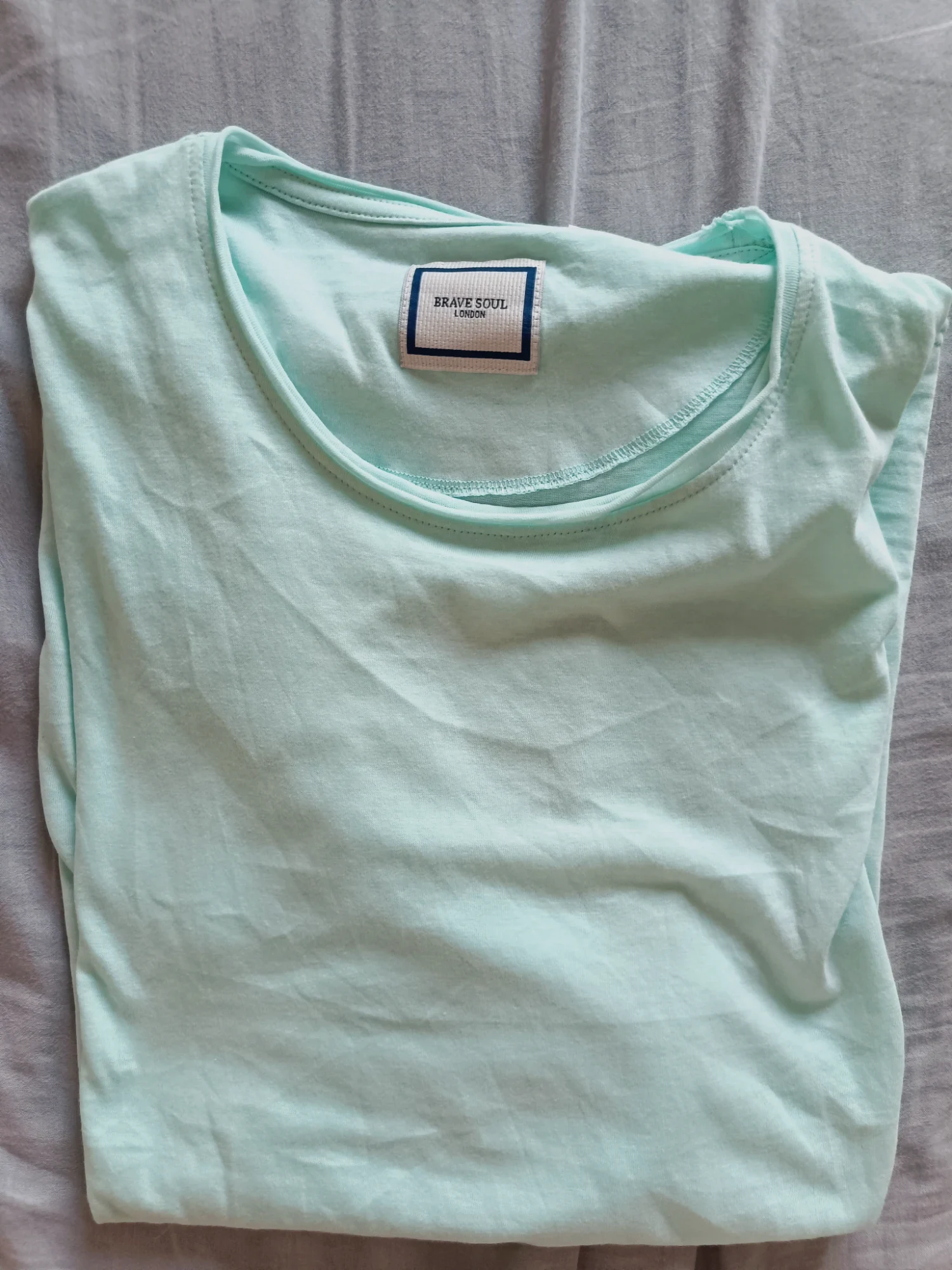 Camiseta de manga corta verde agua Brave Soul
