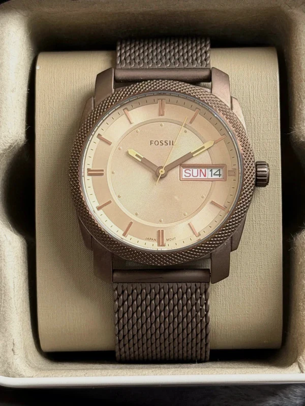 Montre Fossil Machine - Édition Bronze & Mesh