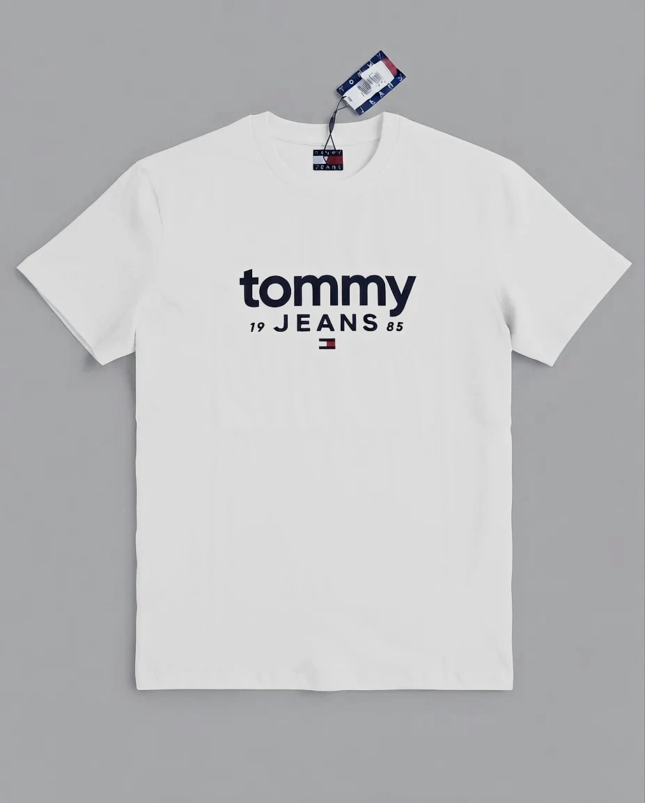 T-shirt Tommy Jeans blanc imprimé taille M