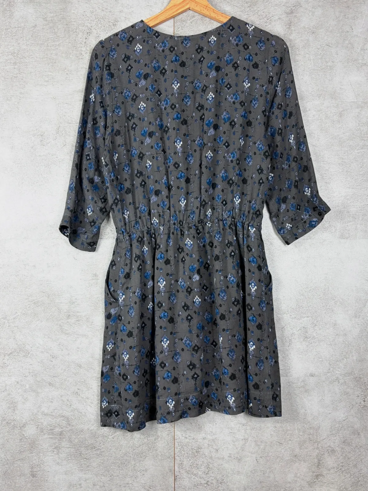Sessùn femme robe Little Hawk taille S viscose imprimée bohème gris bleu – Sessun – taille S / 36 / 8 2