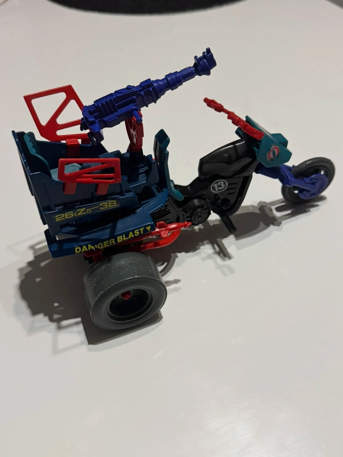 Gi-Joe Cobra Tricycle Dreadnok Hasbro 1987