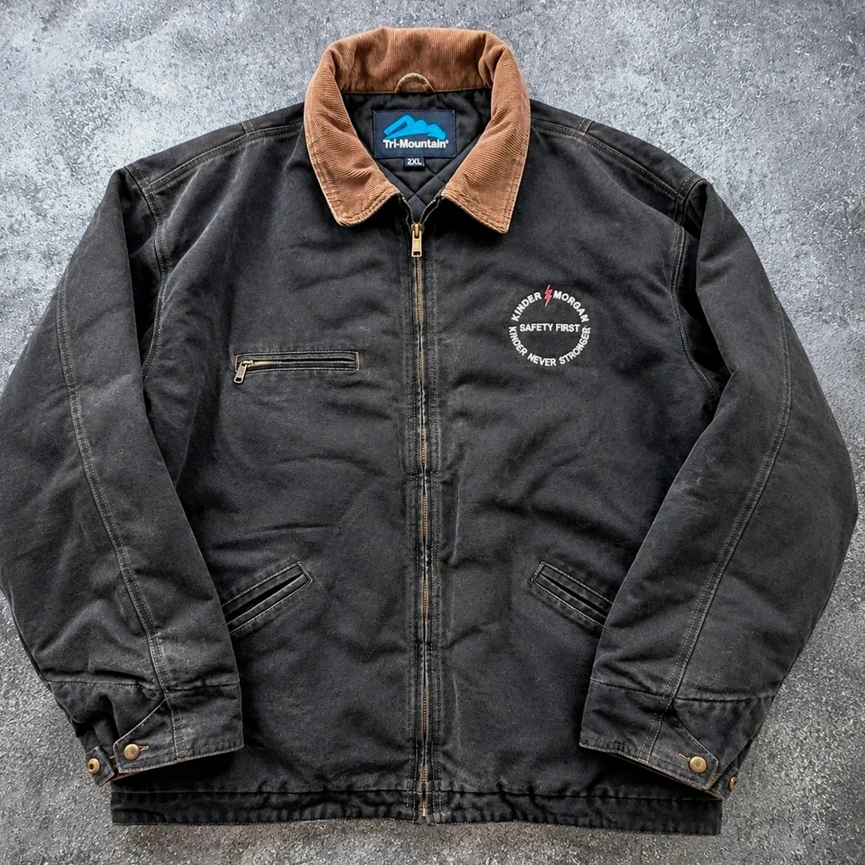 Tri-Mountain Pathfinder 4800 2XL veste Workwear Canvas Detroit Style col velours