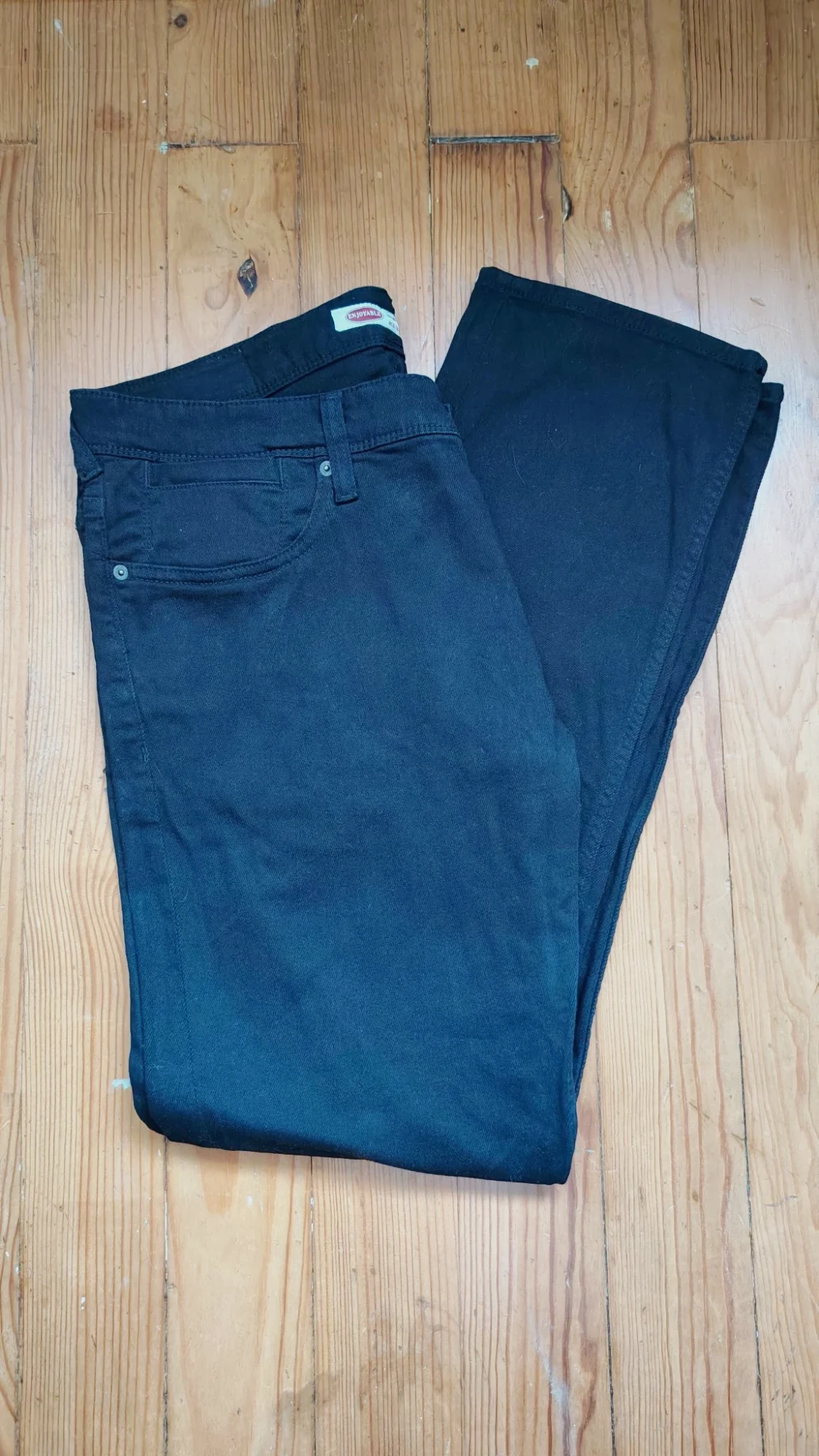Jean droit noir Teddy Smith coupe régulière