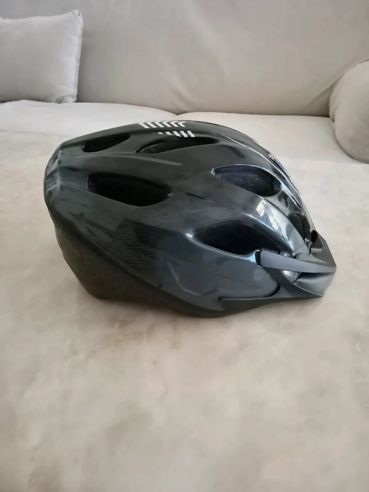 Casque de vélo B'Twin Noir Gris 54-58 cm M - Très bon état – Van Rysel