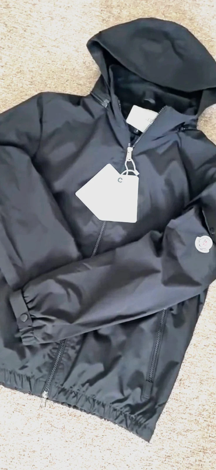 Moncler windbreaker black Large