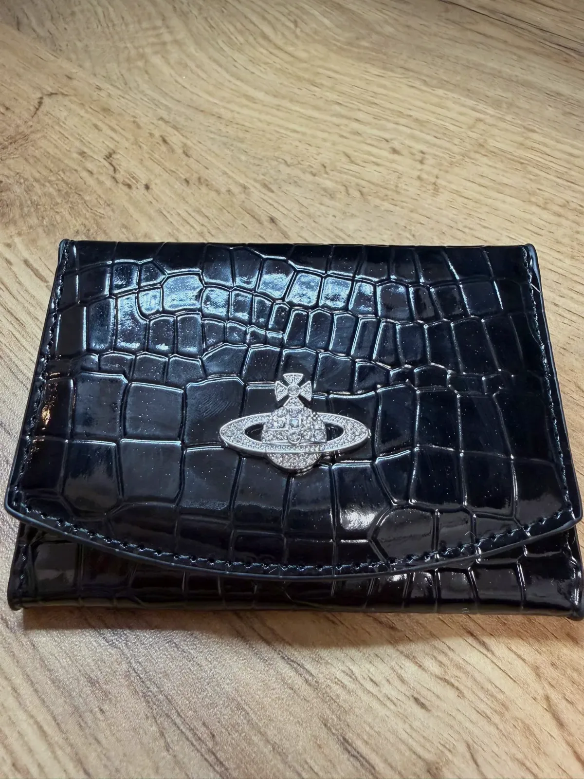 Portefeuille Vivienne Westwood noir crocodile – Vivienne Westwood – noir – taille Taille unique 3