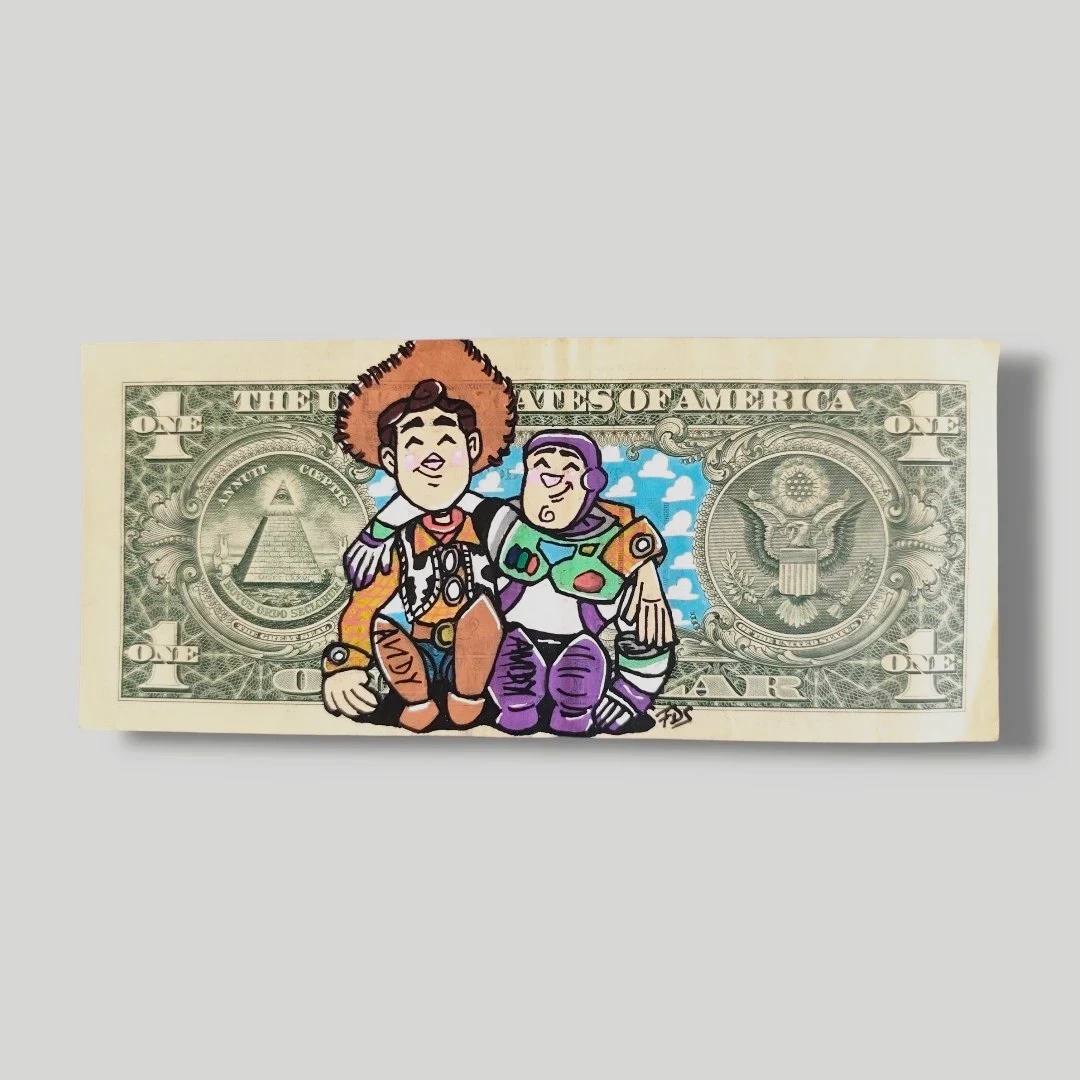 Billet Authentique Custom – USA & Toy Story (Woody & Buzz)
