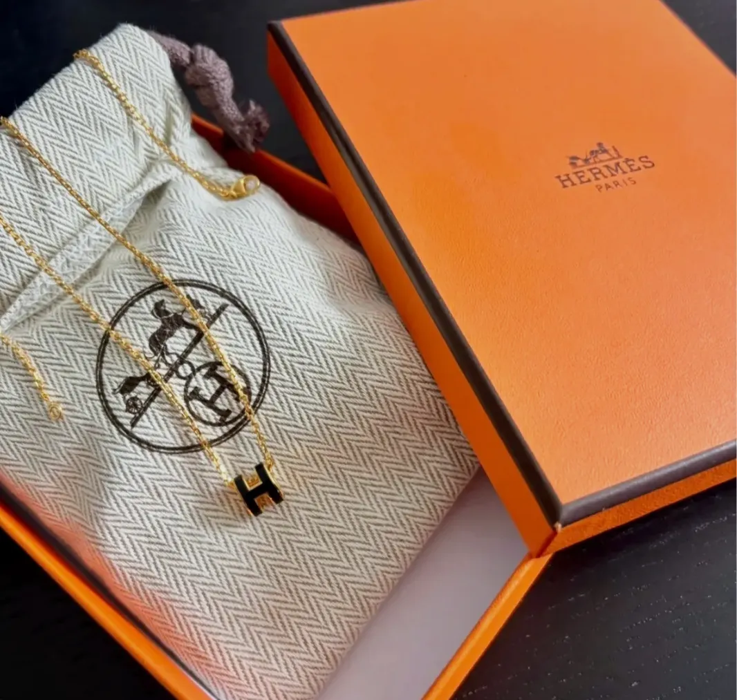 Collier Hermès chaîne fine or rose – Hermès – or rose – taille Taille unique 3