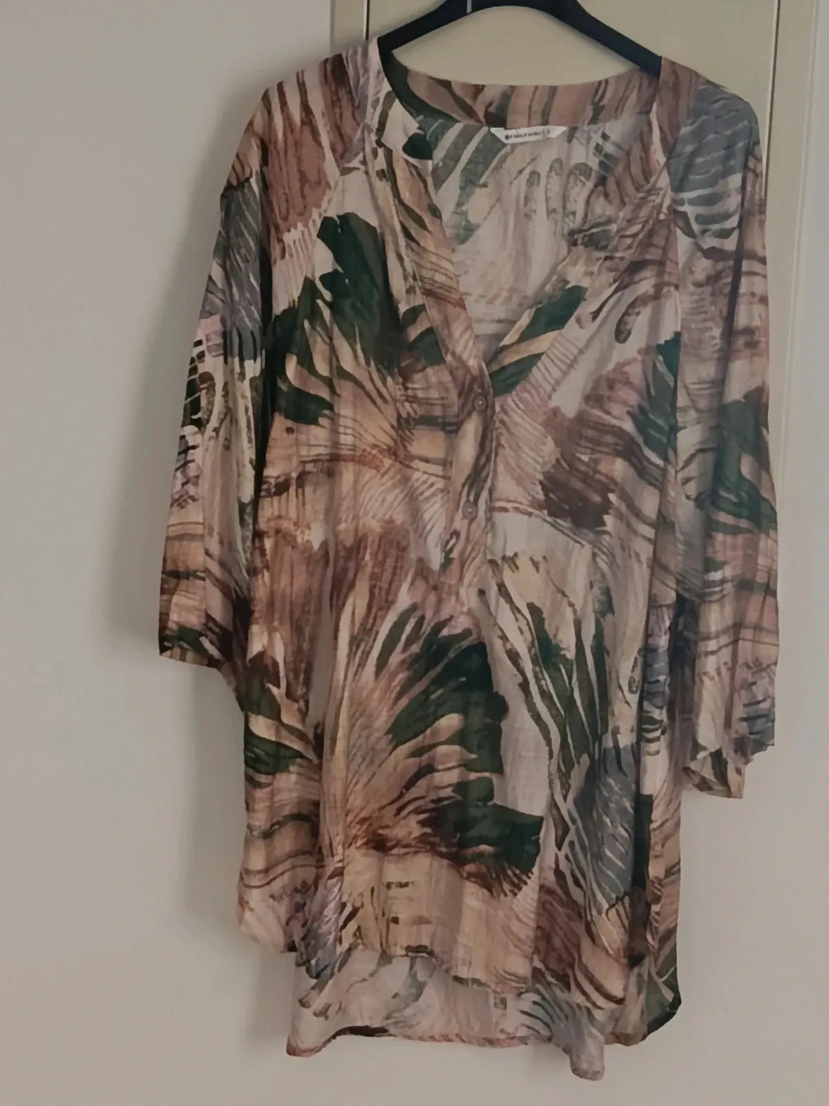 Camisa Túnica Encuentro Modas Estampado Tropical🔥🔥 – Encuentro – taille L / 40 / 12 2