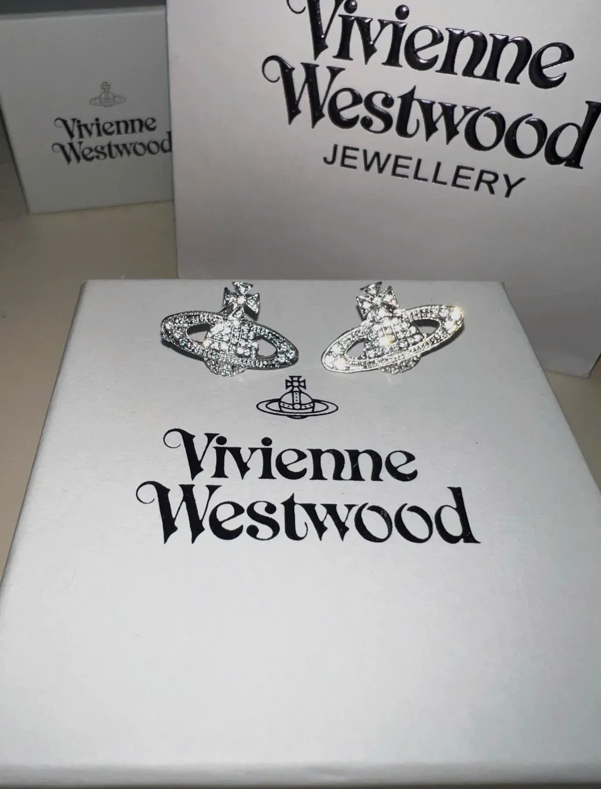 Boucles d'oreilles Orb Vivienne Westwood argentées – Vivienne Westwood – argenté – taille Taille unique 6