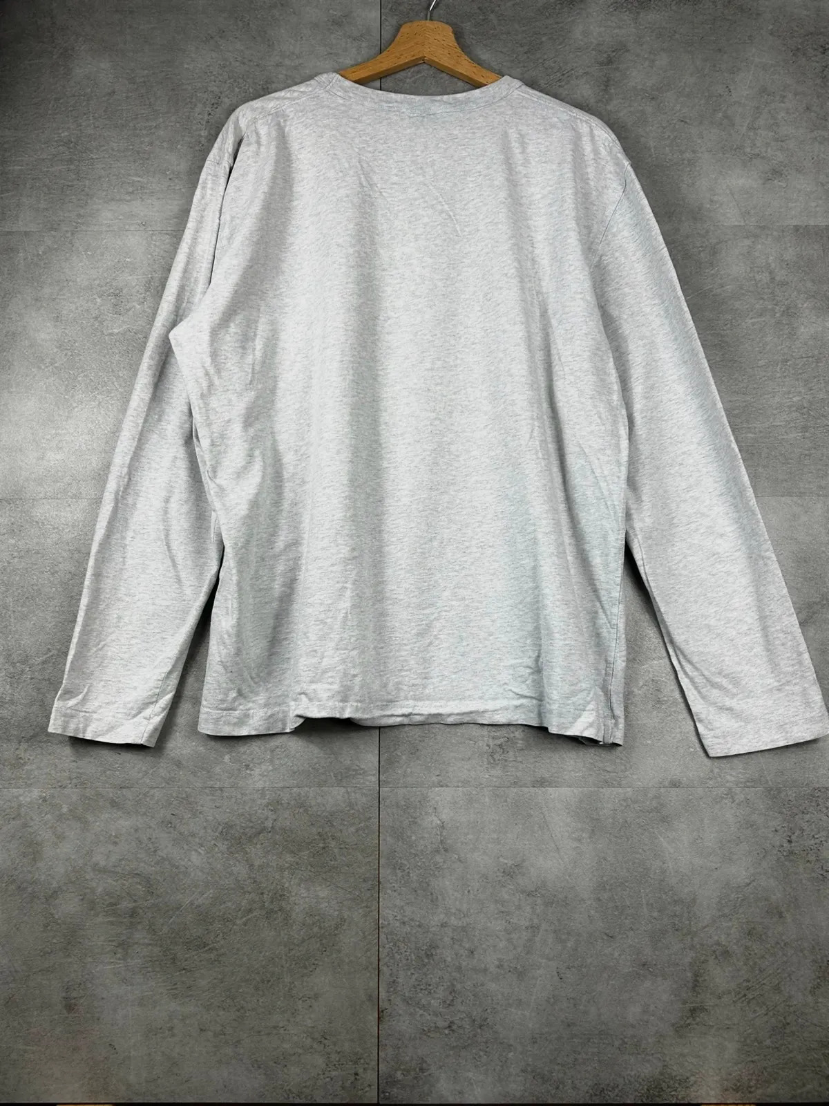 Asphalte hommes t-shirt manches longues XXL 100% coton gris chiné made in Portugal – Asphalte – taille XXL 2