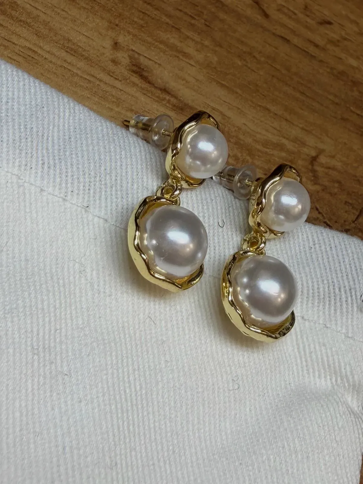 Boucles d'oreilles Kate Spade perles dorées – Kate Spade – doré – taille Taille unique 3