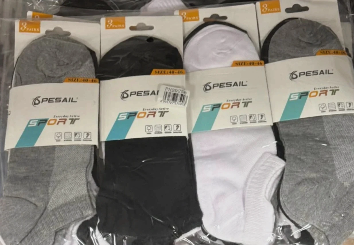 Calcetínes sport tricolor 12 pares