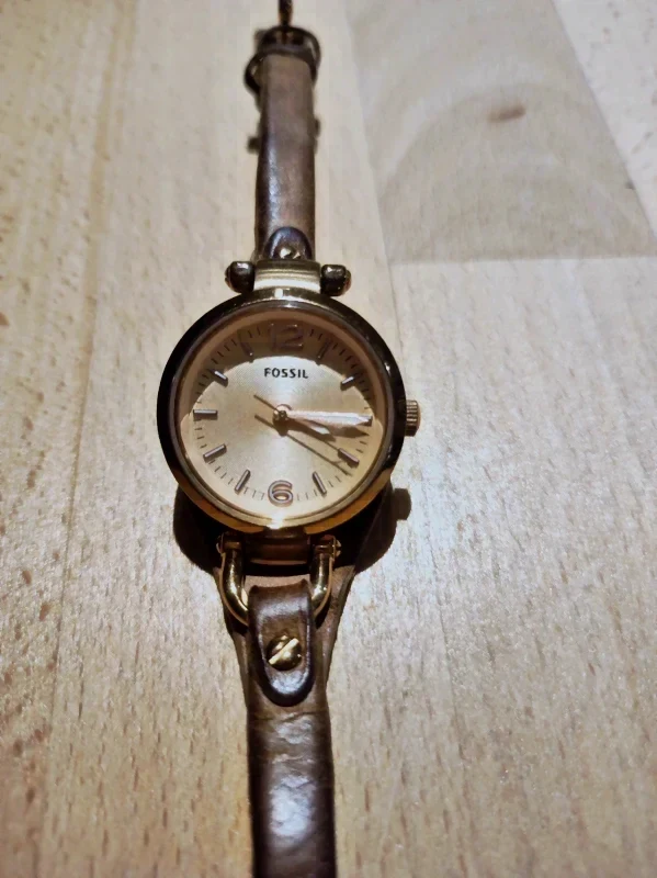 Fossil montre bracelet cuir marron