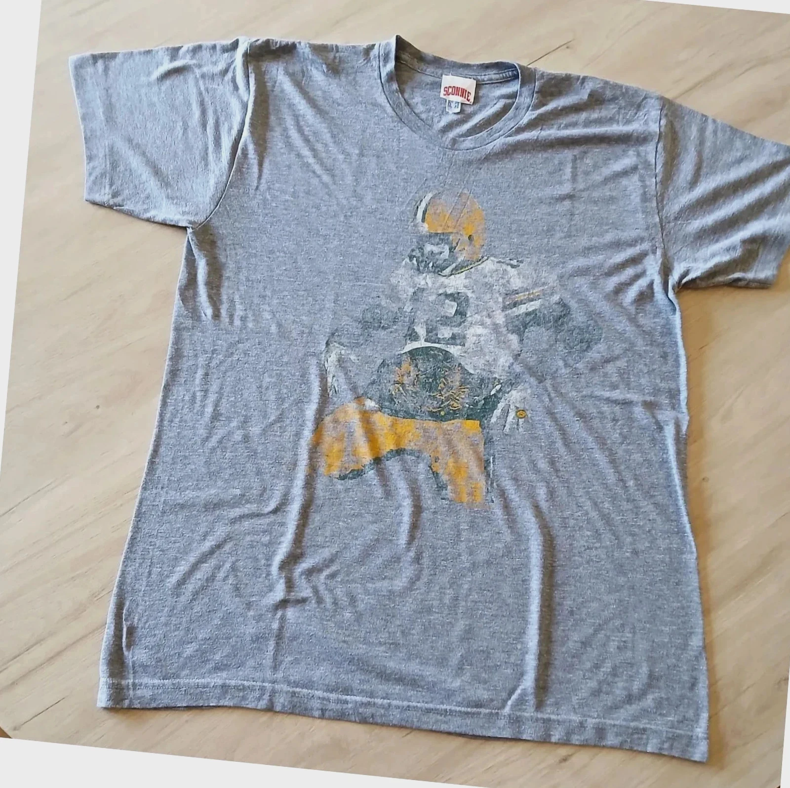 Tee-shirt – Joueur de rugby Sconnie – Style vintage
