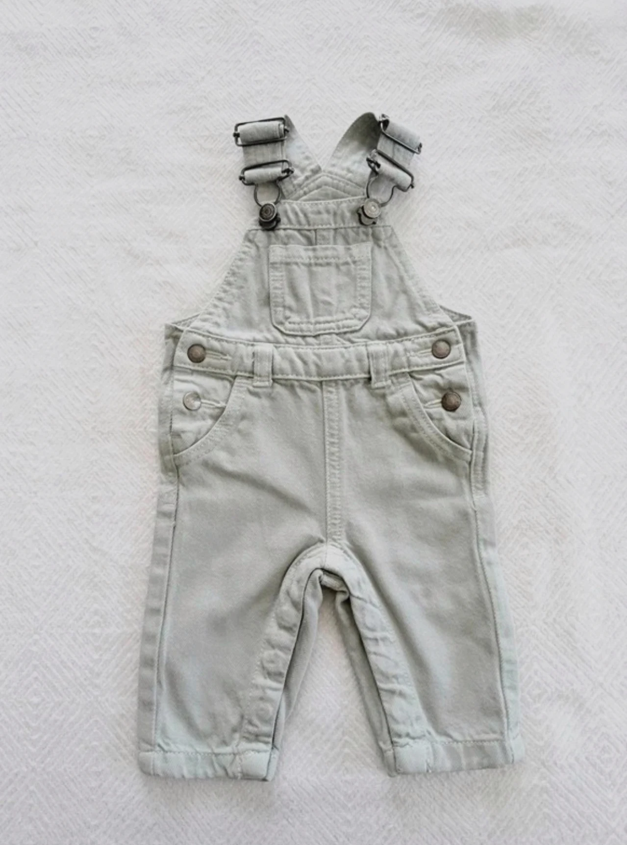 Salopette menthe en jean 3 mois Kiabi – Kiabi – taille 3 mois