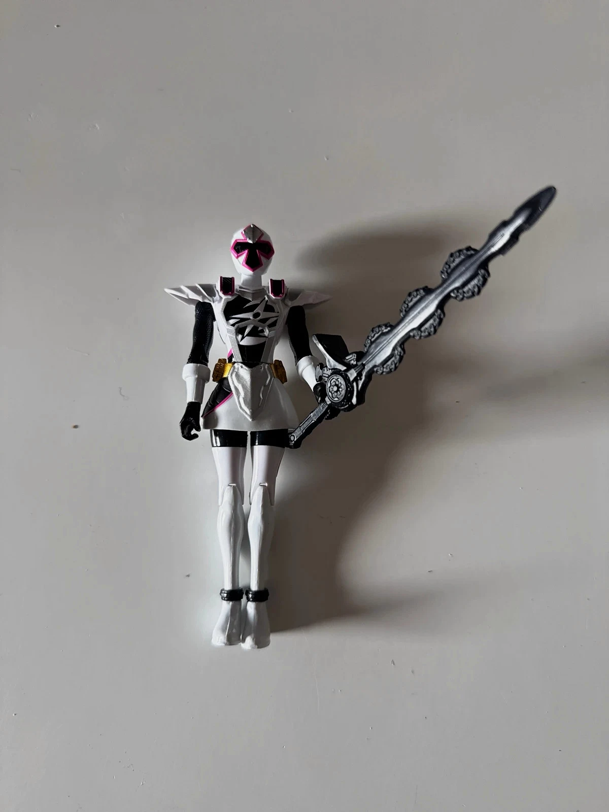 Power Rangers Ninja Steel 12cm Master Mode White Ranger Figure – Power Rangers – taille Taille unique
