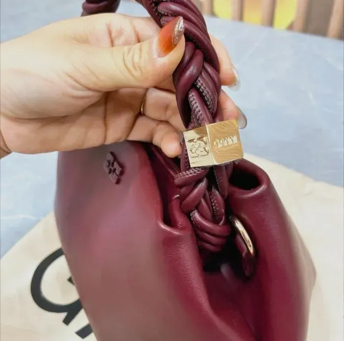 Sac à main femme ganni mini neuf – GANNI – bordeaux – taille Taille unique 3