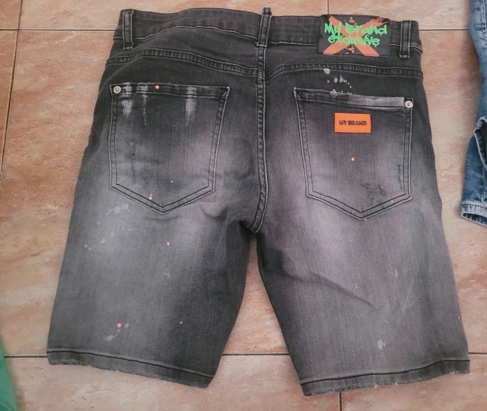Bermuda Vaquera My Brand - Gris Oscuro/Efecto Desgastado - Talla 29 – MY BRAND – taille XS 2