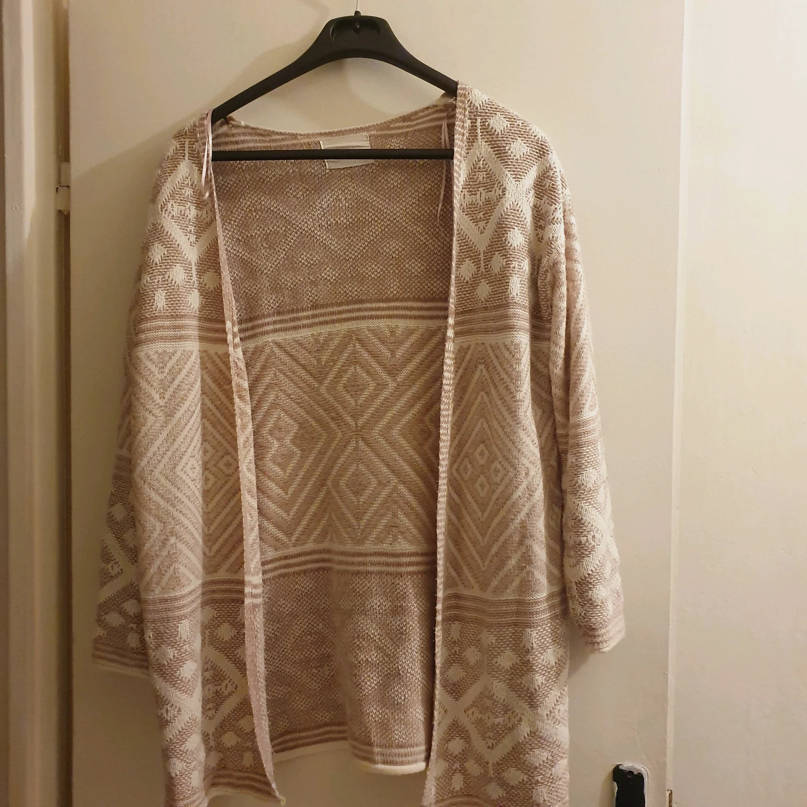 Gilet rose poudrée