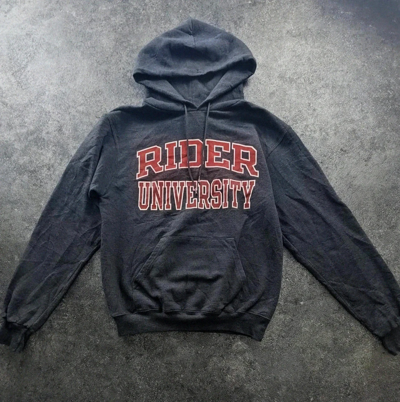 Sweat à capuche Champion Rider University, gros logo college Us imprimé, style universitaire vintage