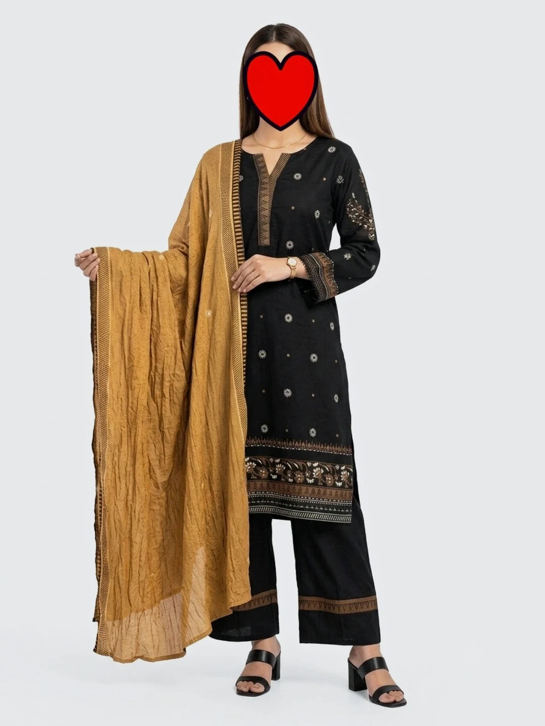 3 pc outfit tailored stitched /L