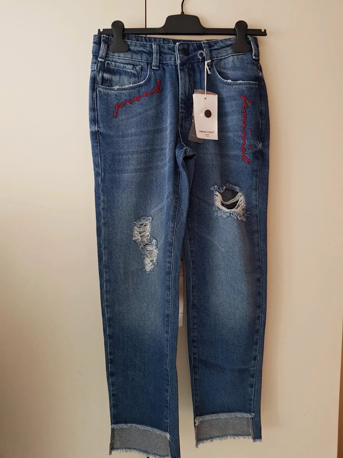 Vaquero straight con mensaje👖