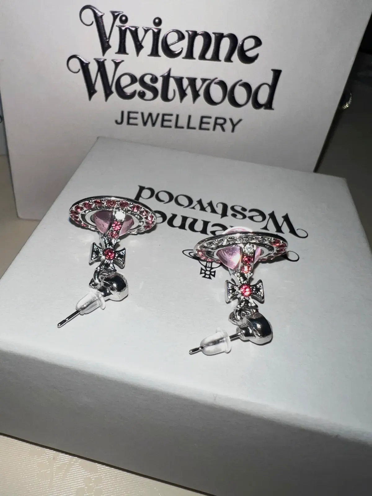 Boucles d'oreilles Vivienne Westwood orb rose – Vivienne Westwood – rose – taille Taille unique 3