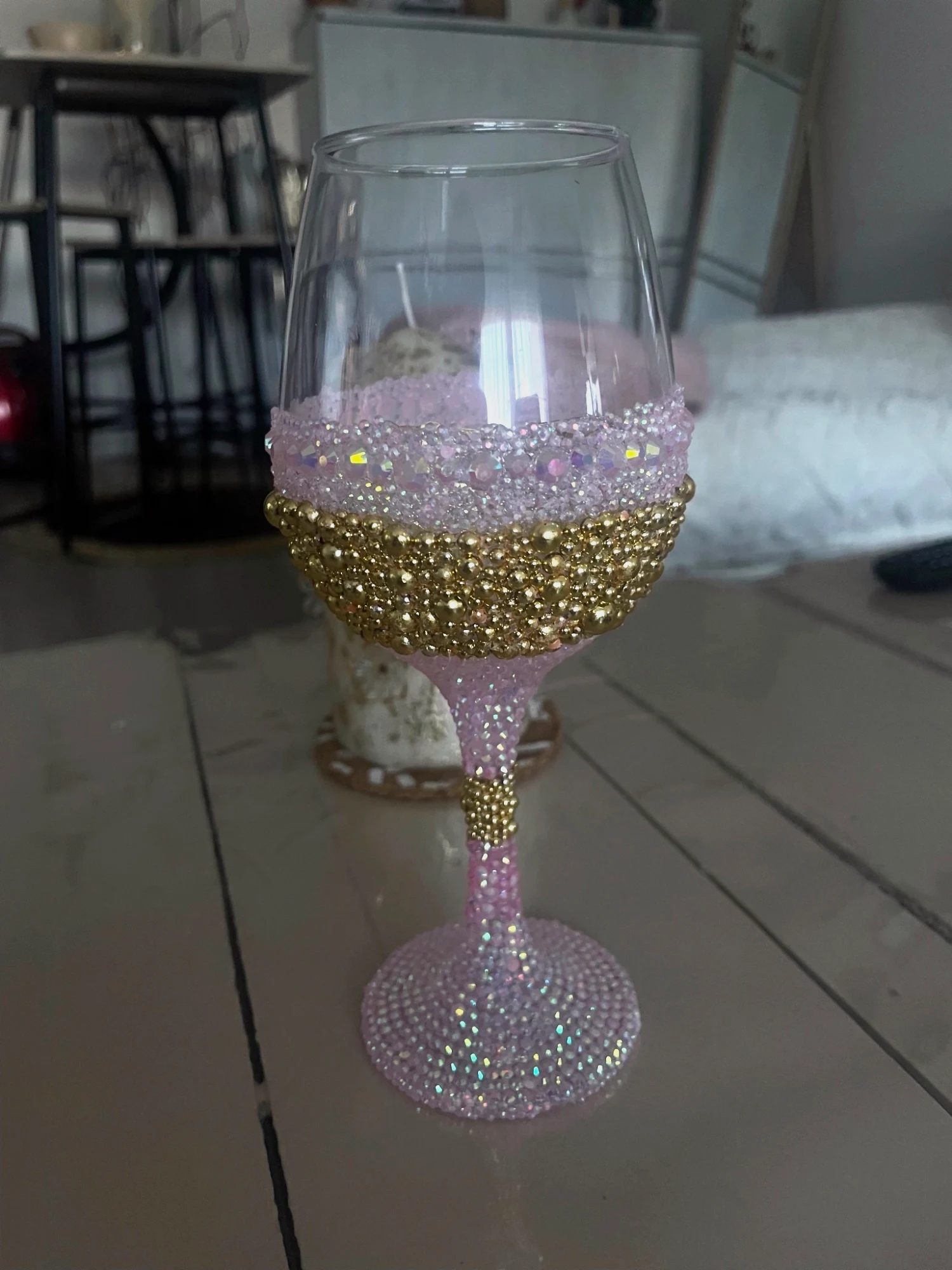 Verre customiser en strass