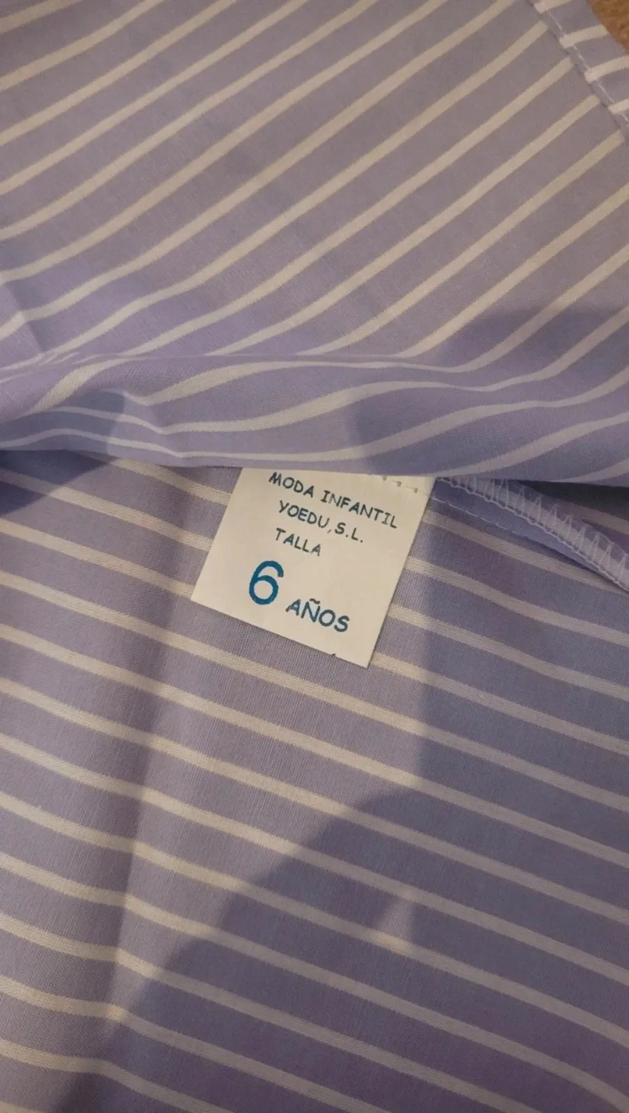 Camisa infantil de rayas Yoedu - Talla 6 años – Yoedu – taille 6 ans / 116 cm 2