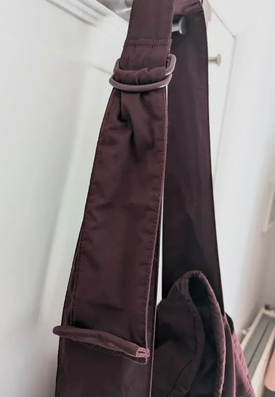 Sac besace bordeaux en toile – bon – bordeaux – taille Taille unique 3