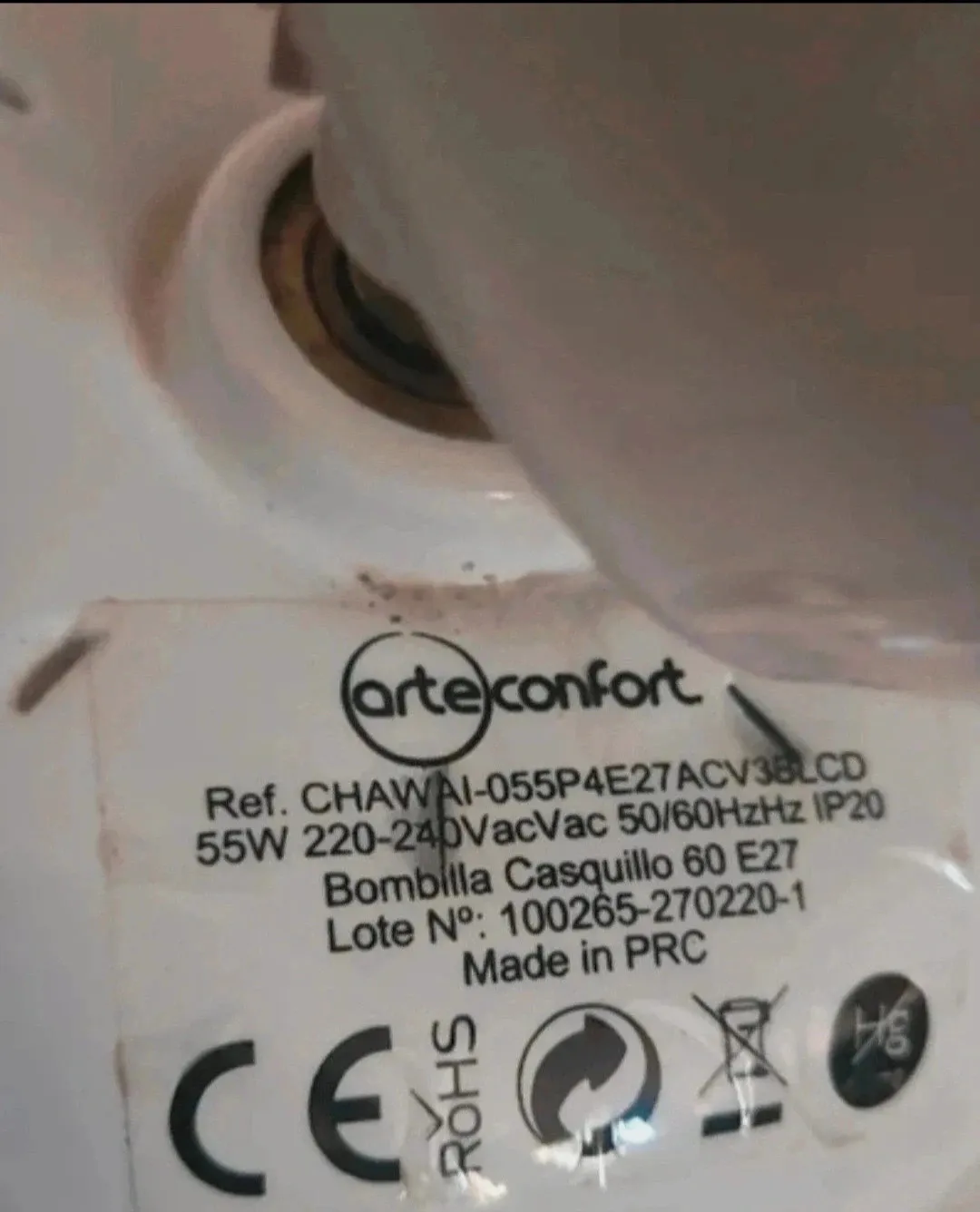 Ventilador de techo ArteConfort (Nota: sin plafón) – arte confort 5